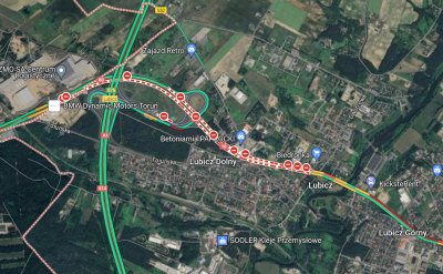 Węzeł autostradowy w Lubiczu Dolnym 