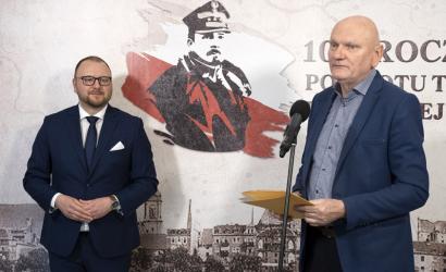 Wiceprezydent Torunia Paweł Gulewski i prezydent Michał Zaleski