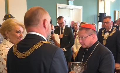 Wręczenie Nagrody Kopernikańskiej Fides et Ratio kardynałowi Grzegorzowi Rysiowi