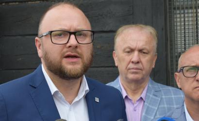Paweł Gulewski podczas konferencji na Bulwarze Filadelfijskim