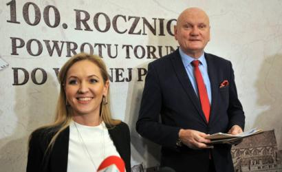 Wileńska i Michał Zaleski na konferencji prasowej 