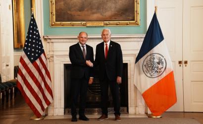 Oficjalna delegacja samorządu województwa w USA, spotkania w New York City Hall