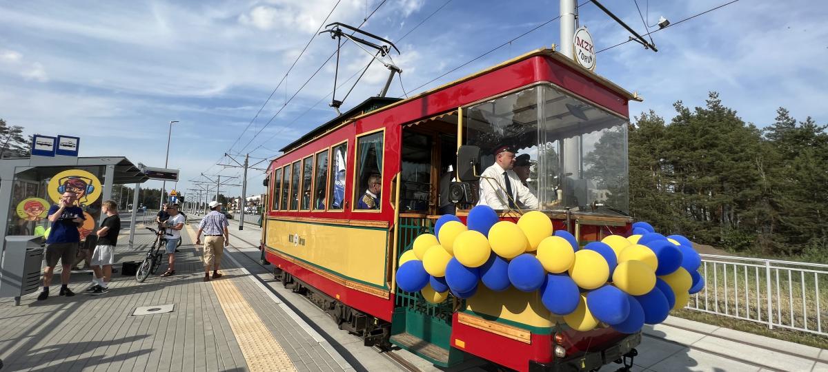 Zabytkowy tramwaj w Toruniu