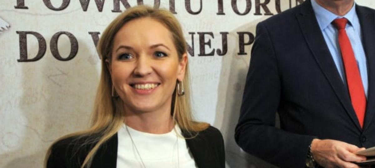 Wileńska i Michał Zaleski na konferencji prasowej 