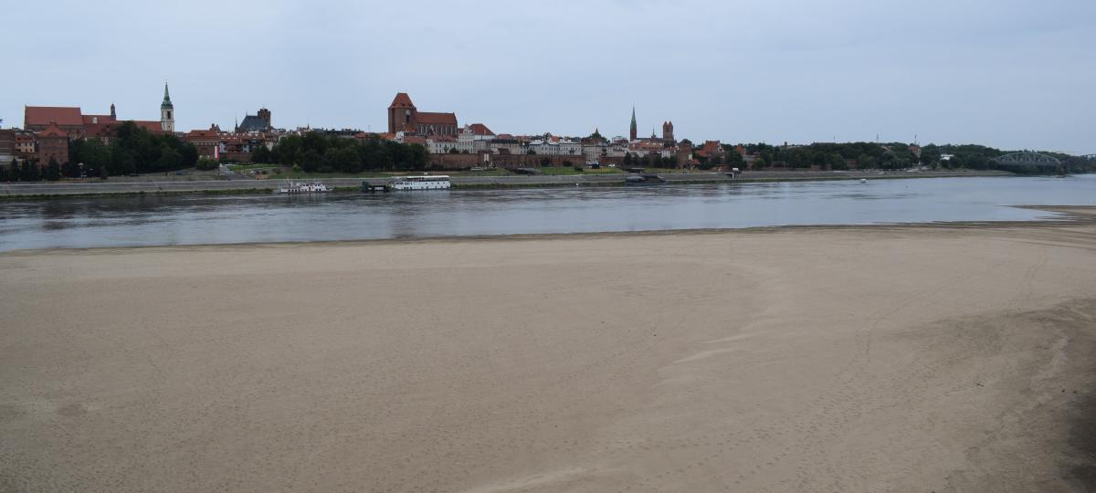 Łachy na Wiśle w Toruniu 